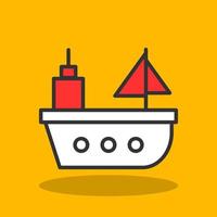 diseño de icono de vector de barco