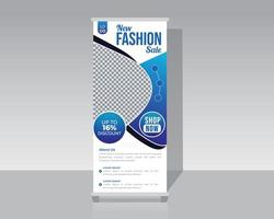 Fashion rollup banner vector