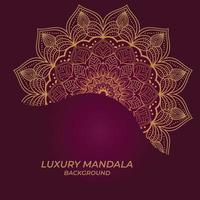 Luxury mandala background design vector