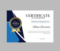 Modern Certificate Template vector