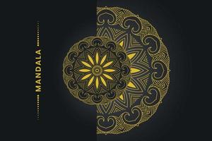 diseño de mandala ornamental de lujo vector