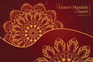 Luxury mandala background design vector