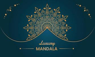 Luxury mandala background design vector