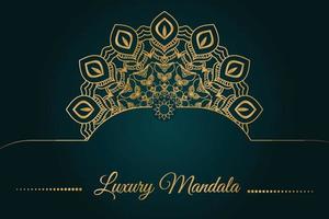 diseño de mandala ornamental de lujo vector