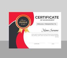 Modern Certificate Template vector
