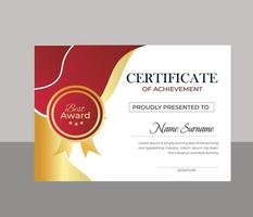 Modern Certificate Template vector