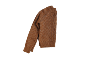 Brown sweater isolated on a transparent background png