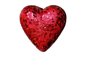 Red heart isolated on a transparent background png