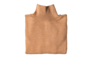 Castanho suéter isolado em uma transparente fundo png