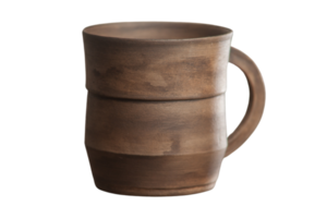 Brown mug isolated on a transparent background png