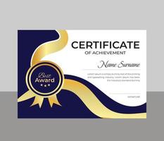 Modern Certificate Template vector