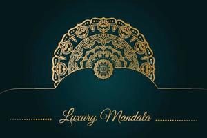 diseño de mandala ornamental de lujo vector