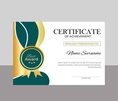 Modern Certificate Template vector