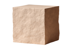 Beige stone isolated on a transparent background png