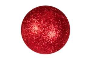 rosso Natale palla isolato su un' trasparente sfondo png