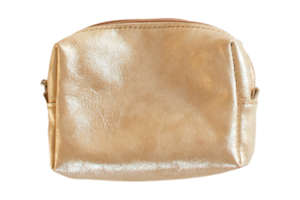 golden Tasche isoliert auf ein transparent Hintergrund png