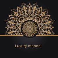 Luxury mandala background design vector