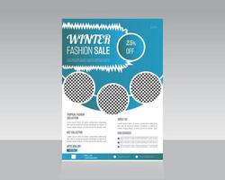 Fashion sales flyer vector