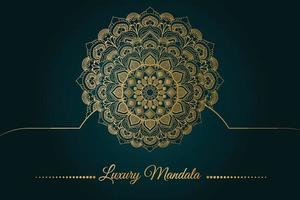 Luxury mandala background design vector