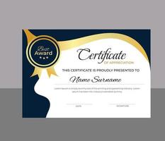 Modern Certificate Template vector