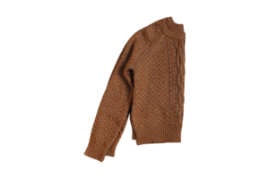 marrón suéter aislado en un transparente antecedentes png
