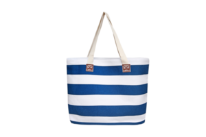 Blue stripe bag isolated on a transparent background png