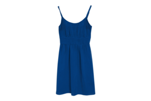 Blau Kleid isoliert auf ein transparent Hintergrund png