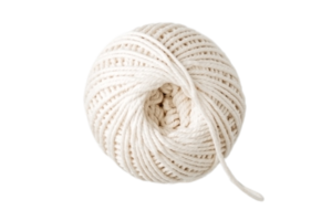 White rope isolated on a transparent background png