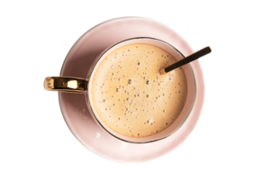 Rosa Kaffee Tasse isoliert auf ein transparent Hintergrund png