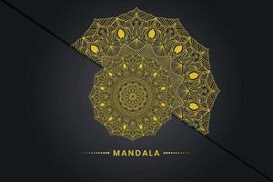 Luxury mandala background design vector