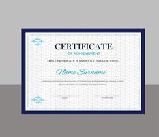 Modern Certificate Template vector