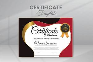 plantilla de certificado moderno vector