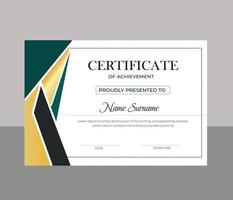 Modern Certificate Template vector