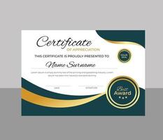 Modern Certificate Template vector