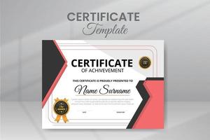 Modern Certificate Template vector