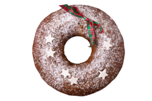 Brown donut isolated on a transparent background png