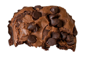 Brownie chocolate isolated on a transparent background png