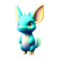 3d Cute dragon character PNG Transparent