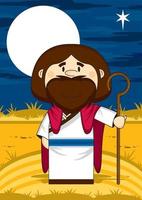 Cute Cartoon Jesus Christ Biblical Illustration vector