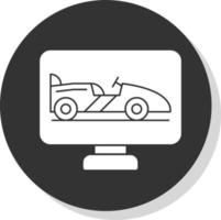 Race Screen Vector Icon Design