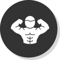 Full Body Muscle Vector Icon Design