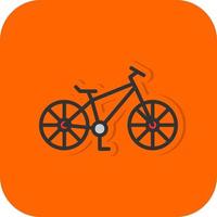 Mountain Bike Vector Icon Design