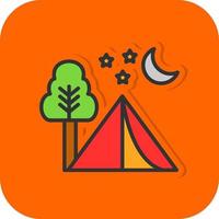 diseño de icono de vector de camping