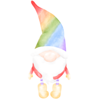 Stolz Gnom, Gnom Stolz, Stolz Illustration, Gnom Illustration, Regenbogen png