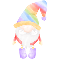 Stolz Gnom, Gnom Stolz, Stolz Illustration, Gnom Illustration, Regenbogen png