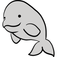 beluga illustrazione, mare vita, animale illustrazione png