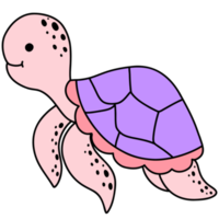 mar tortuga, Tortuga ilustración, linda tortuga, mar vida, animal png