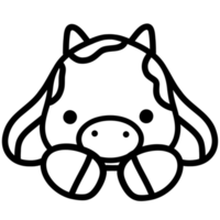 Cute cow, cow illustration, baby cow, animal illustration png