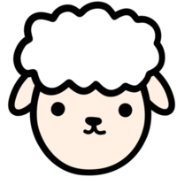 mignonne mouton, chèvre, mouton illustration, animal, animal illustration png