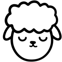 cute sheep, goat, sheep illustration, animal, animal illustration png